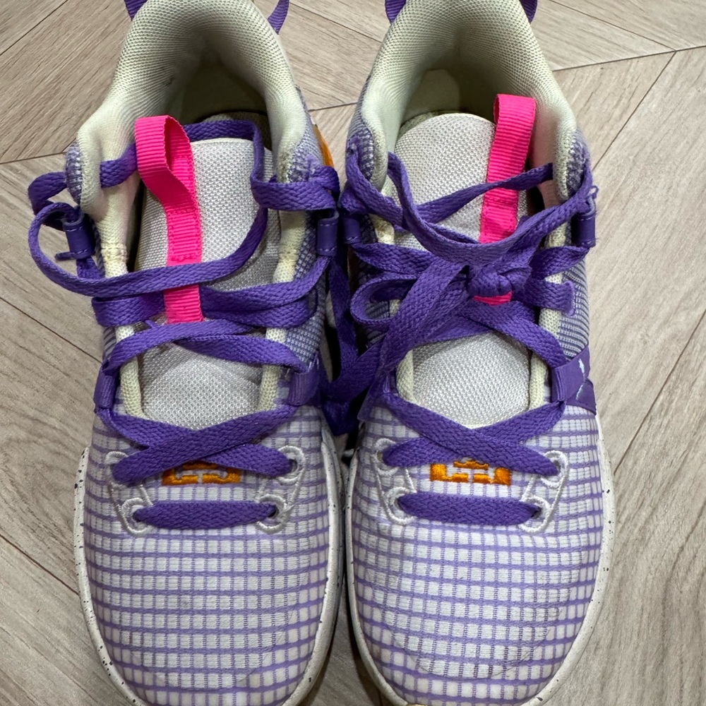 Vibrant Purple and Pink Kids Sneakers
